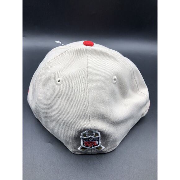 NEW ERA KANSAS CITY CHIEFS MENS TAN 2023 SALUTE TO SERVICE 59FIFTY FITTED HAT - Picture 8 of 15
